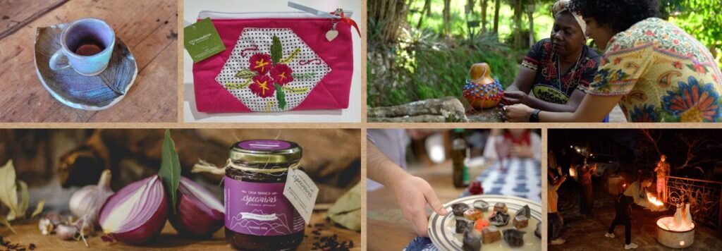 Produtos artesanais e vivências culturais