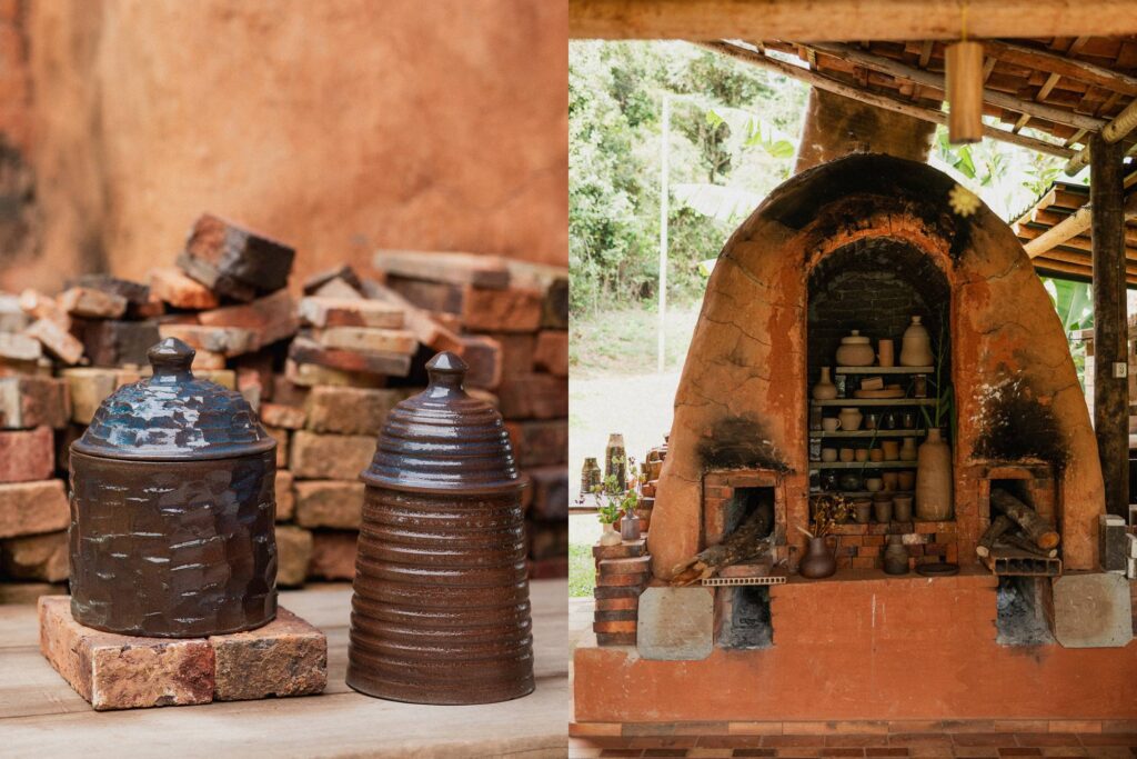 Cerâmica Raiz - peças decorativas e forno a lenha para queima da cerâmica