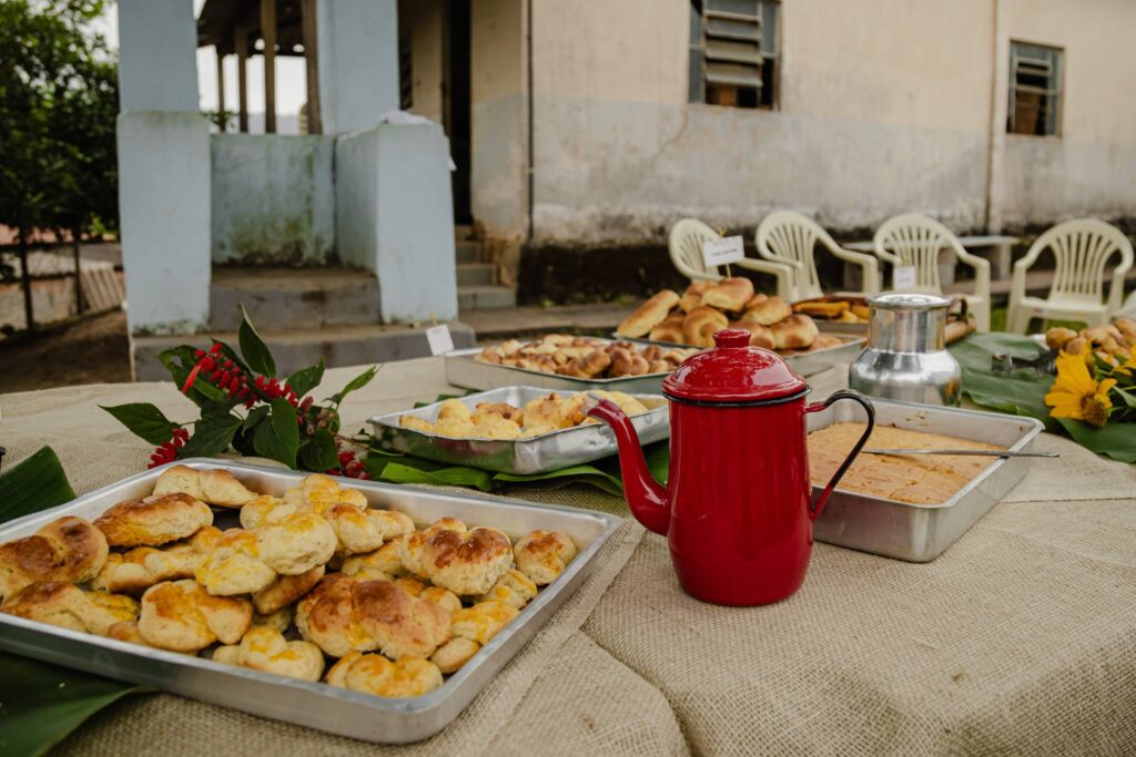 Café da manhã no Quilombo do Sapé