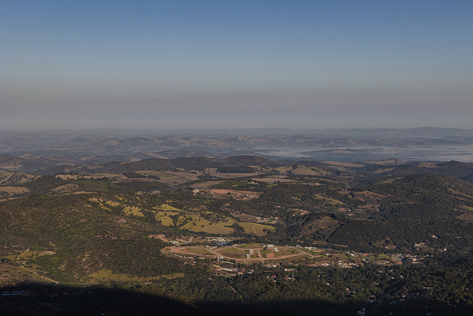 Vista aérea da região de Brumadinho em Minas Gerais