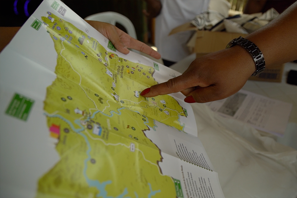 Mapa impresso de Brumadinho, MG  - Quilombo Ribeirão
